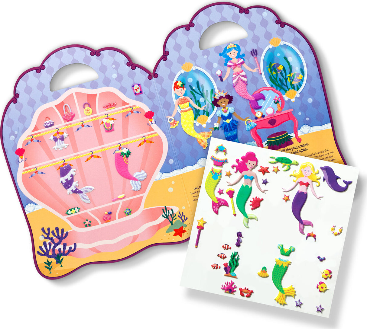 Puffy Sticker Play Set - Mermaid