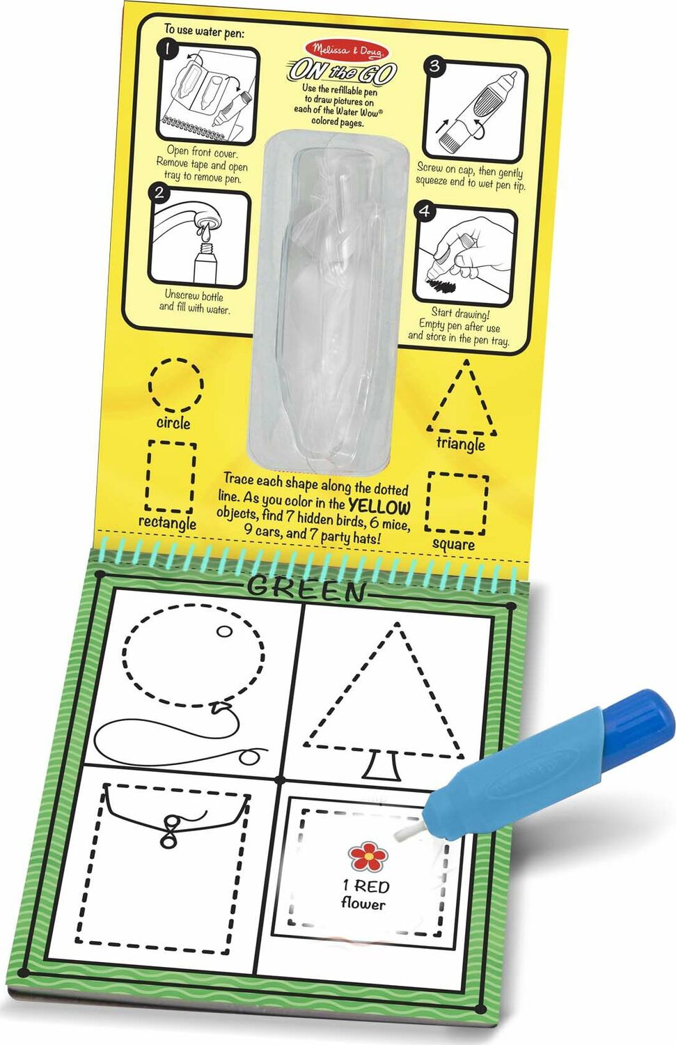 Water Wow! - Colors & Shapes Water Reveal Pad - ON the GO Travel Activity