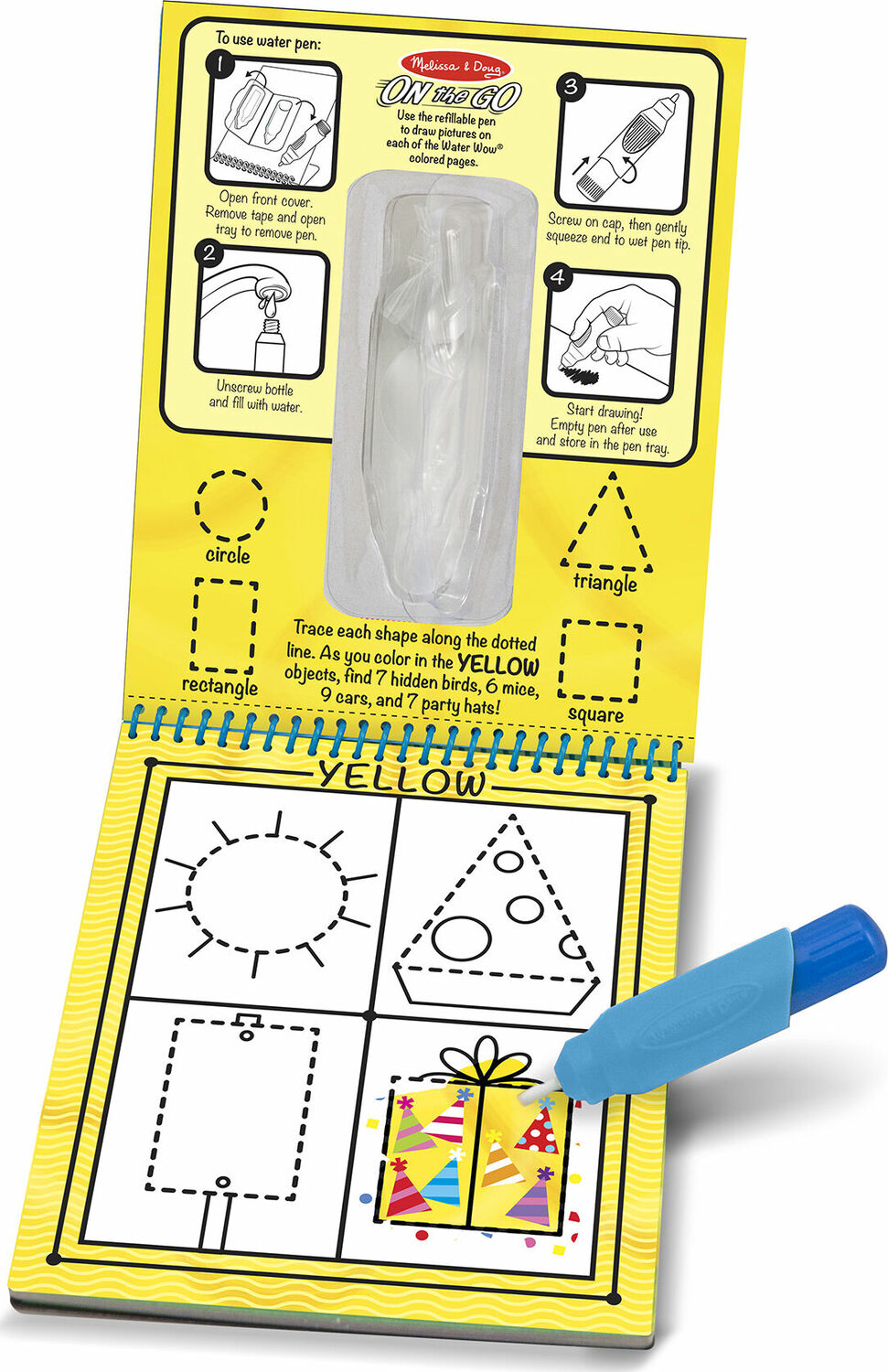 Water Wow! - Colors & Shapes Water Reveal Pad - ON the GO Travel Activity