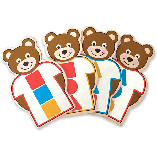 Button-Up Bear Pattern Match Lacing Set