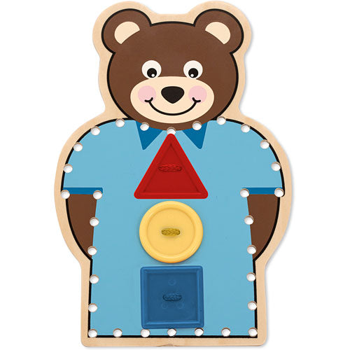 Button-Up Bear Pattern Match Lacing Set