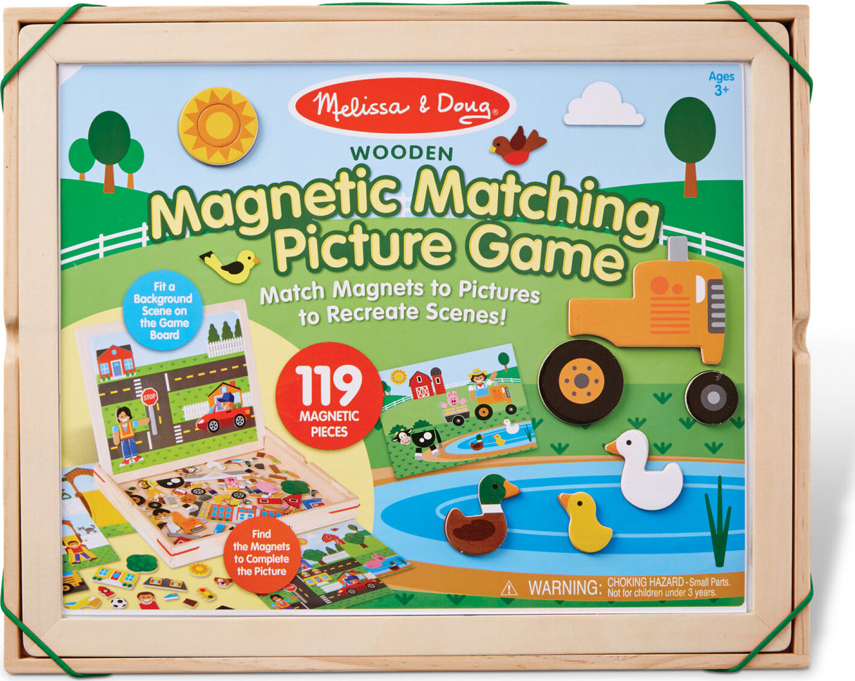 Wooden Magnetic Matching Picture Game