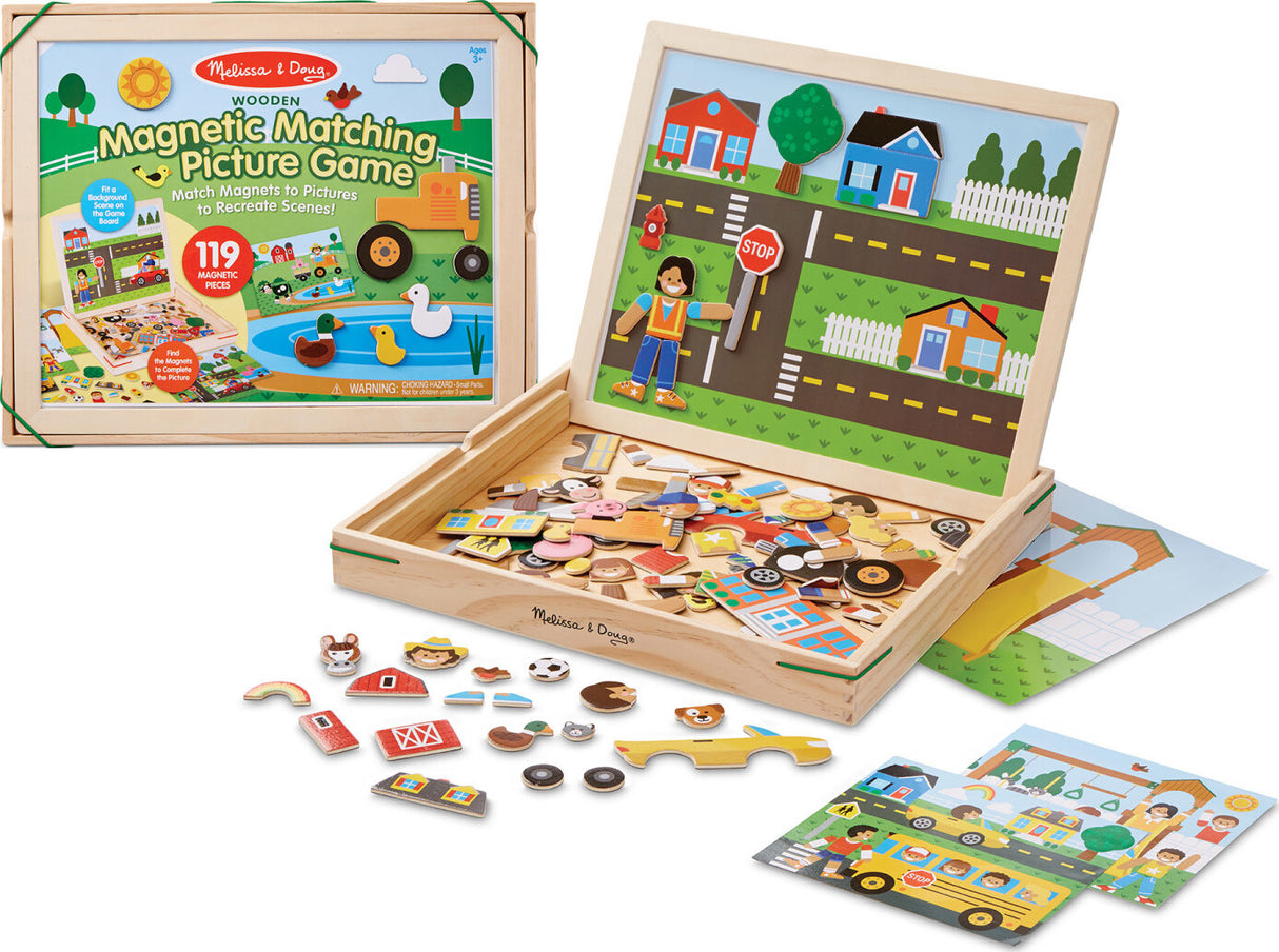 Wooden Magnetic Matching Picture Game