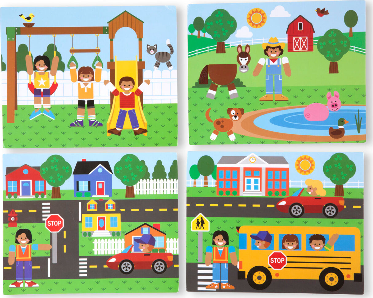 Wooden Magnetic Matching Picture Game