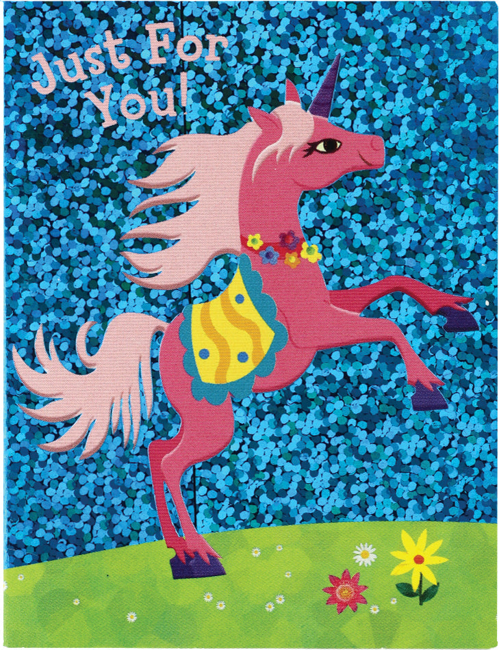 Gift Card, unicorn - foil
