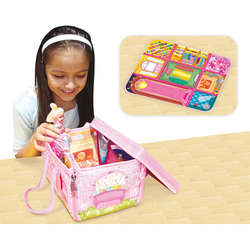 Neat-Oh! Everyday Princess ZipBin 50 Doll Mini Mansion w/ 1 Doll