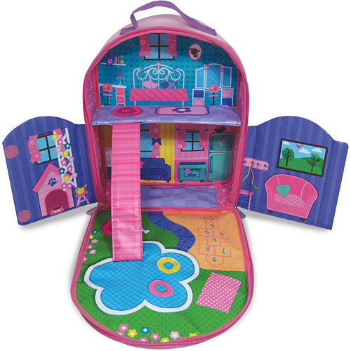 Neat-Oh! Everyday Princess ZipBin 40 Doll Dollhouse Backpack w/ 1 Doll