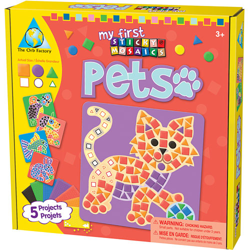 my first sticky mosaics pets