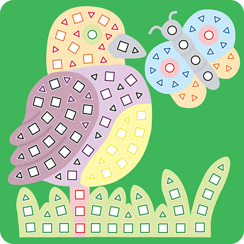 my first sticky mosaics pets
