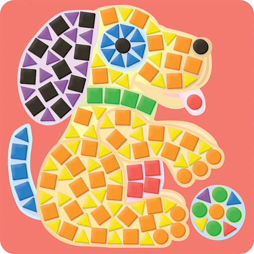 my first sticky mosaics pets