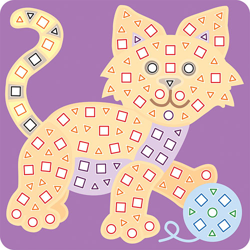 my first sticky mosaics pets