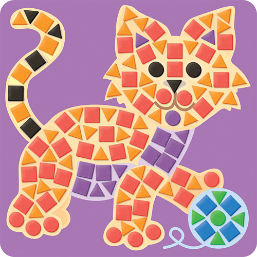 my first sticky mosaics pets