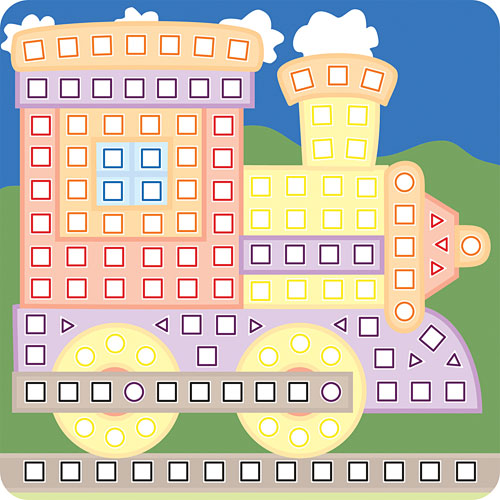 My First Sticky Mosaics Vehicles