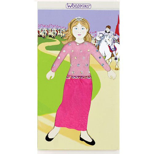 Woodkins Princess w/ White Horse