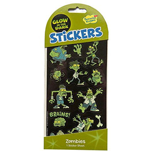 Glow In the Dark Stickers - Zombies - Art, Craft & Room Decoration