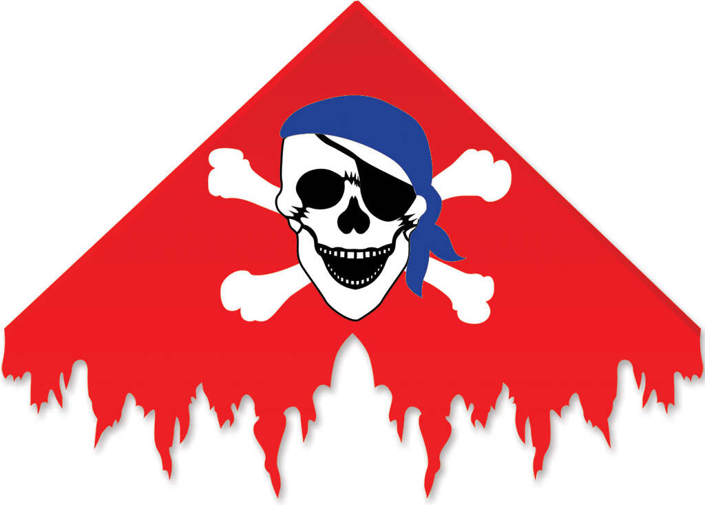 Pirate Delta Kite - Red (Bold Innovations)