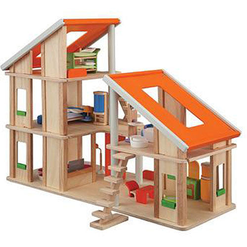 Chalet Dollhouse with Furniture