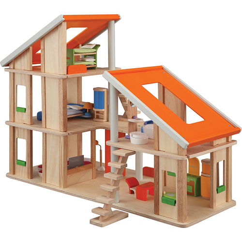 Chalet Dollhouse with Furniture