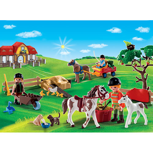 Playmobil Advent Calendar Pony Farm With Great Additional Surprises