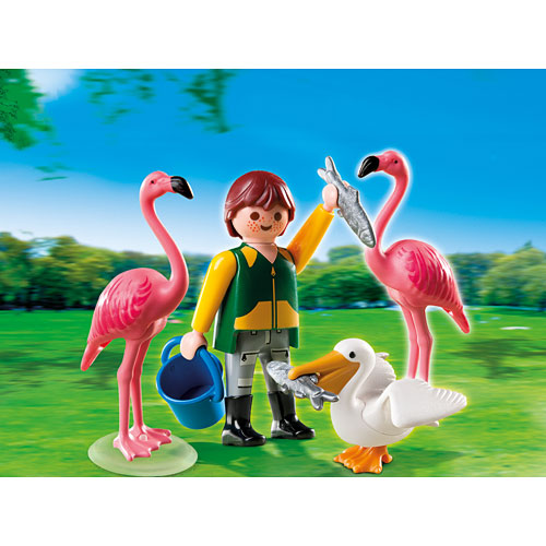Playmobil 4758 - Zookeeper w/ Exotic Birds