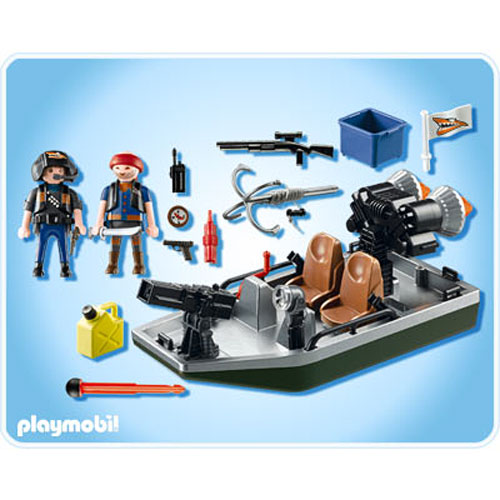 Playmobil 4845 Treasuer Robbers Boat w/Cannon