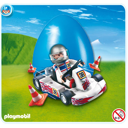 Playmobil 4932 - Race Driver with Go-Kart Easter Egg