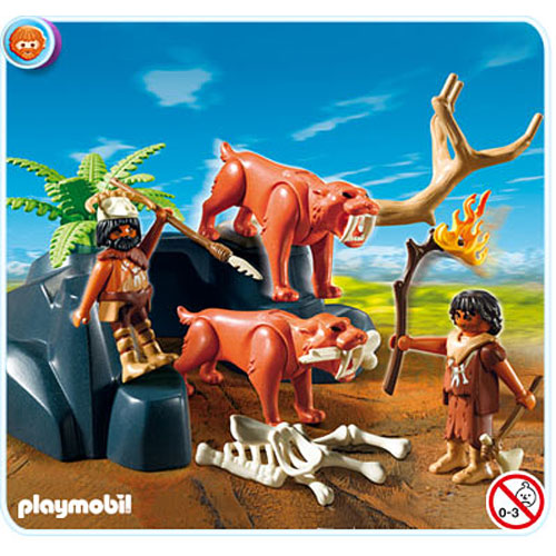 Playmobil 5102 Sabertooth Cat with Hunters