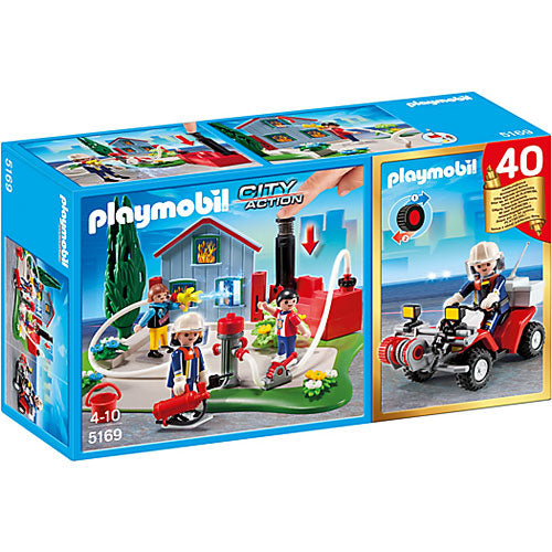 Playmobil Anniversary Compact Set Fire Brigade Operation  Quad