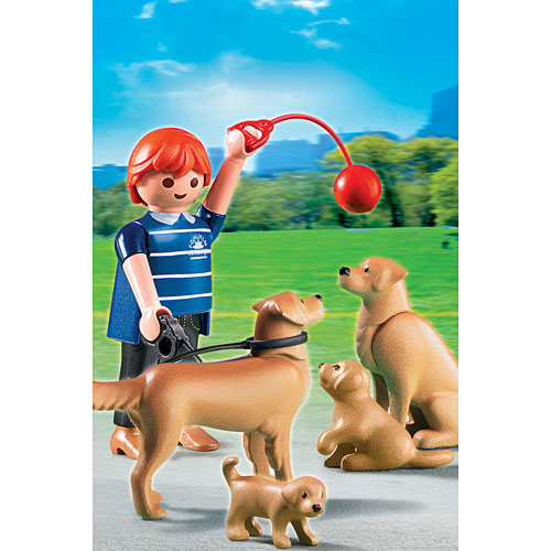 Playmobil 5209 - Golden Retriever w/ Puppies