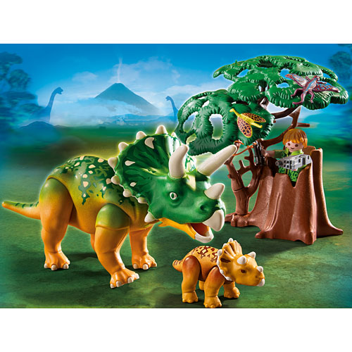 Playmobil 5234 - Explorere & Triceratops w/ Baby