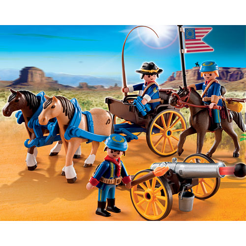 Playmobil 5249 - Horse-Drawn Carriage w/ Cavalry Rider