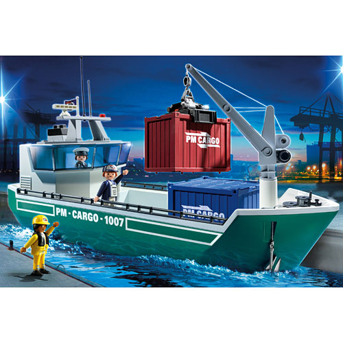 Playmobil Cargo Ship With Loading Crane