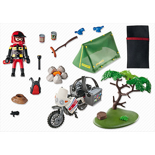 Playmobil Biker At Camp Site