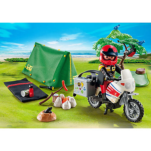 Playmobil Biker At Camp Site