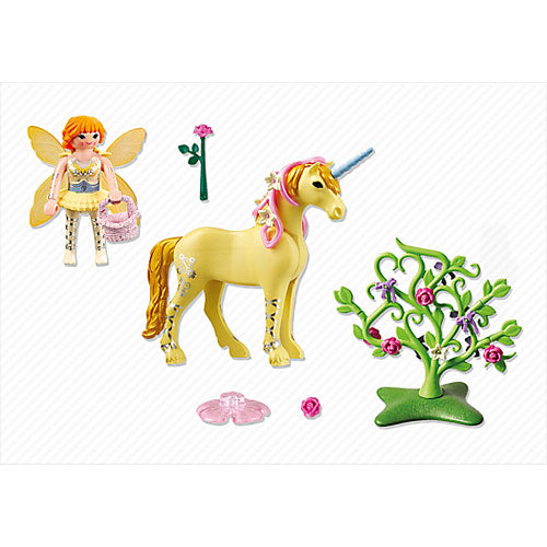 Playmobil Flower Fairy With Unicorn 'sun Beam'