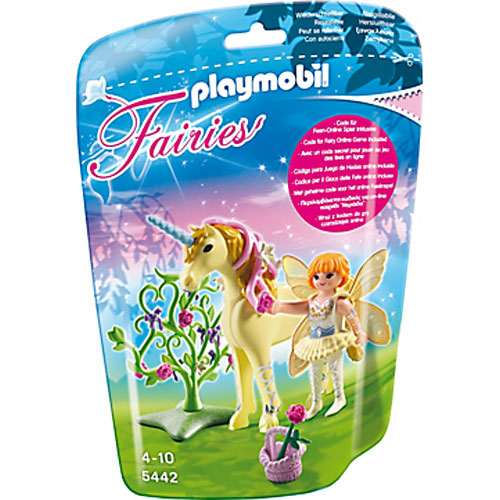Playmobil Flower Fairy With Unicorn 'sun Beam'
