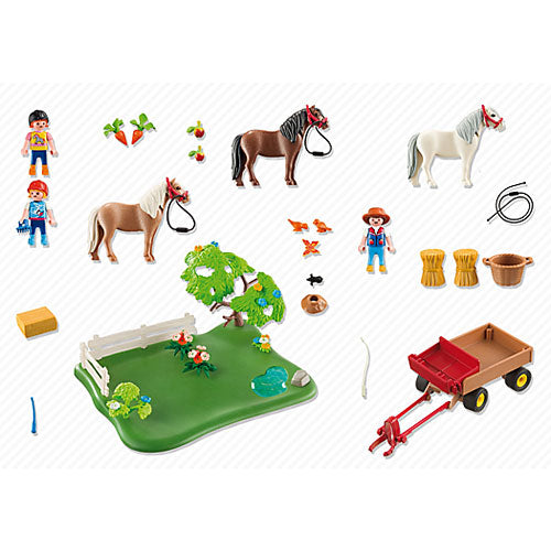 Playmobil Anniversary Compact Set Pony Pasture  Pony Wagon