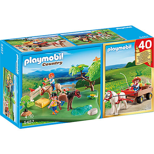 Playmobil Anniversary Compact Set Pony Pasture  Pony Wagon