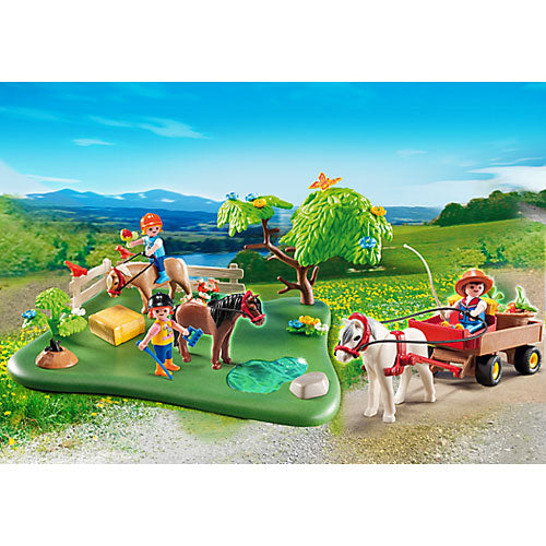 Playmobil Anniversary Compact Set Pony Pasture  Pony Wagon