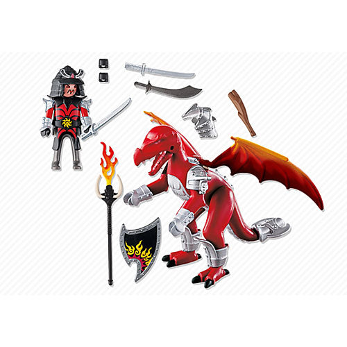 Playmobil Fire Dragon With Warrior