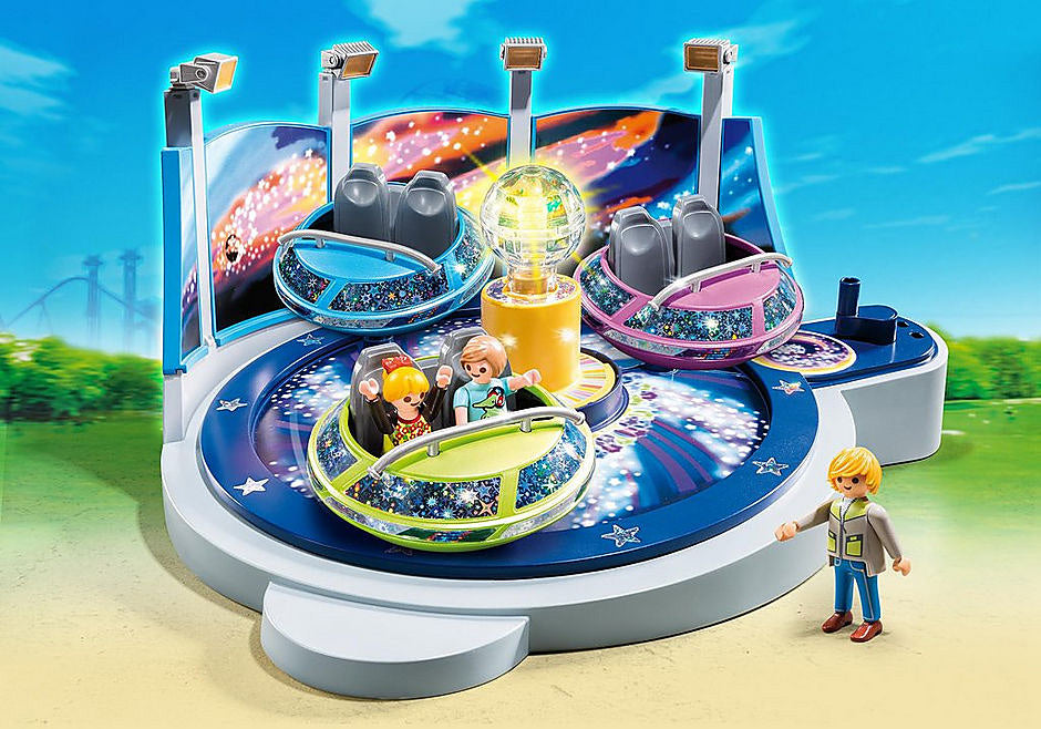 Playmobil - Spinning Spaceship Ride with Lights Summer Fun
