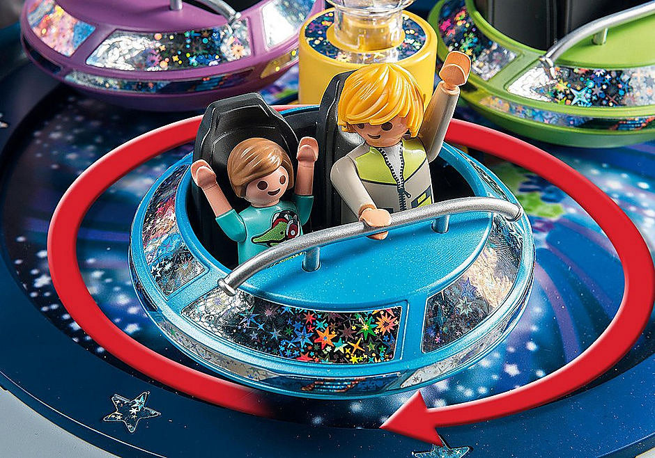 Playmobil - Spinning Spaceship Ride with Lights Summer Fun