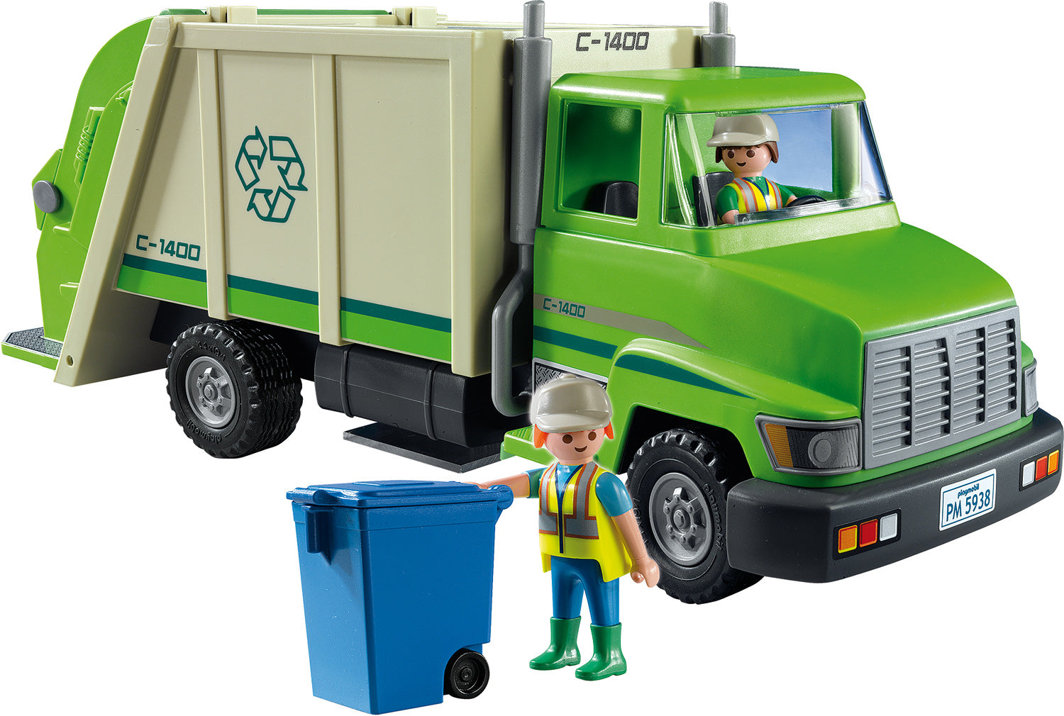 Playmobil - Green recycling truck