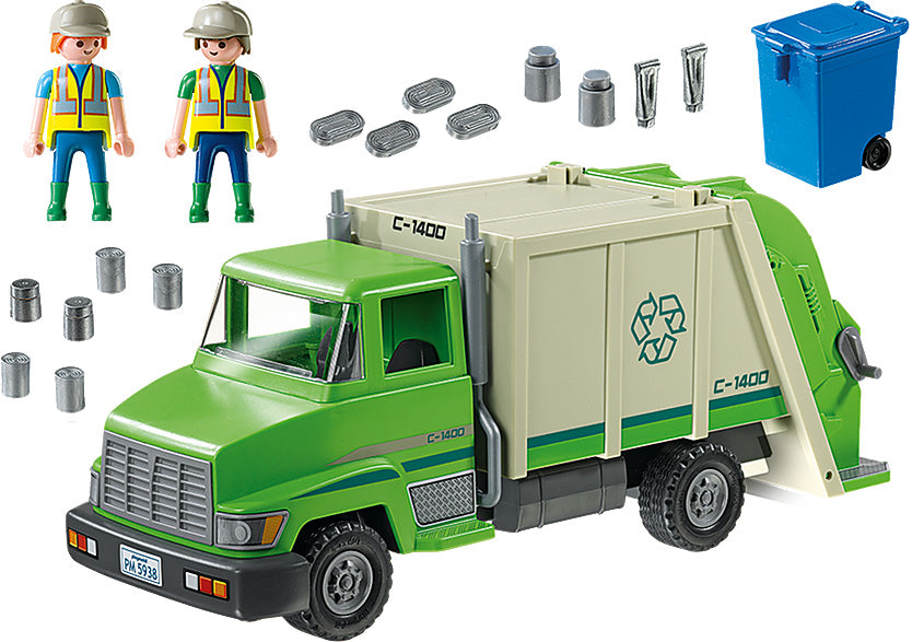 Playmobil - Green recycling truck