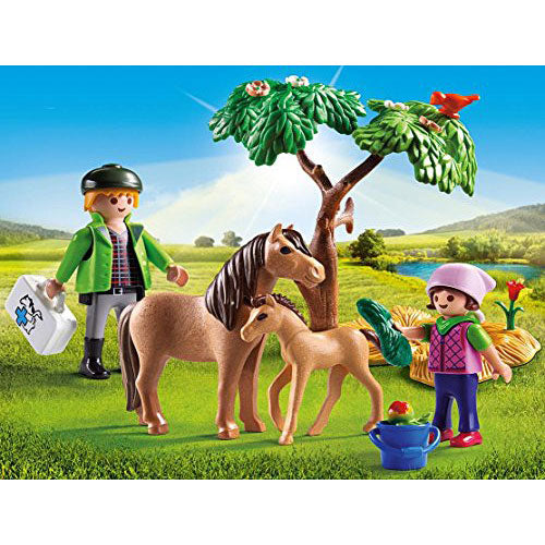 Playmobil - Vet with Pony and Foal Playset