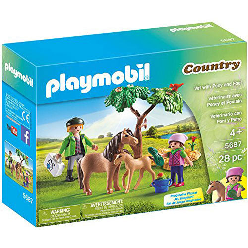 Playmobil - Vet with Pony and Foal Playset