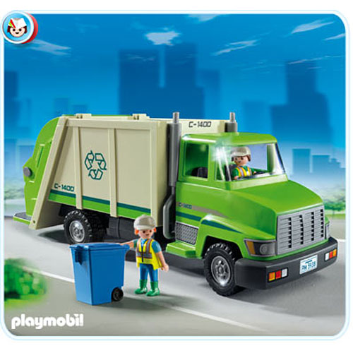 Playmobil 5938 Green Recycling Truck