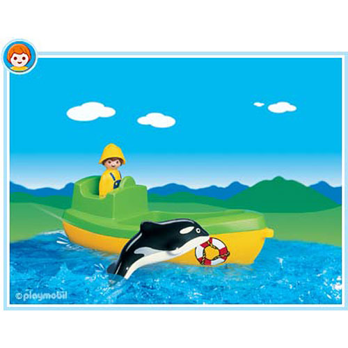 Playmobil 6739 Fishing Boat with Whale