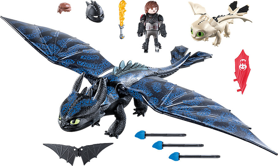 Hiccup and Toothless Playset
