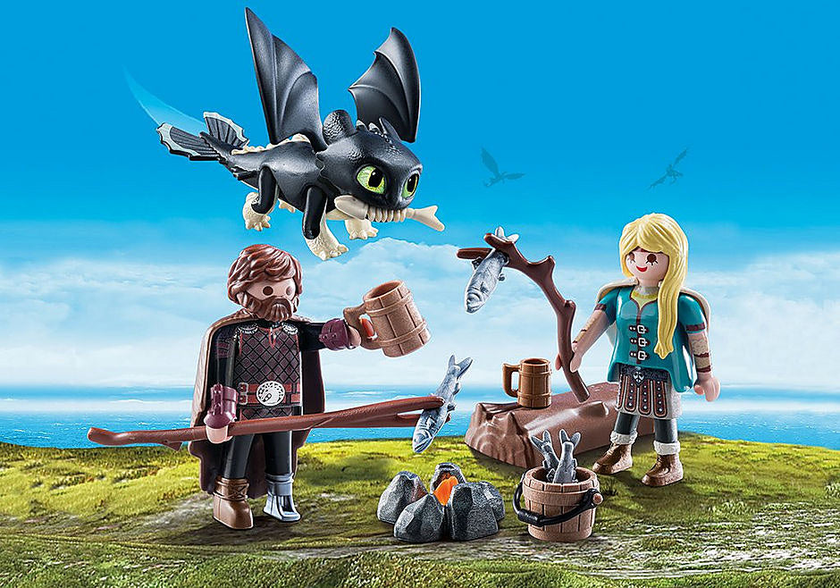 Hiccup and Astrid Playset